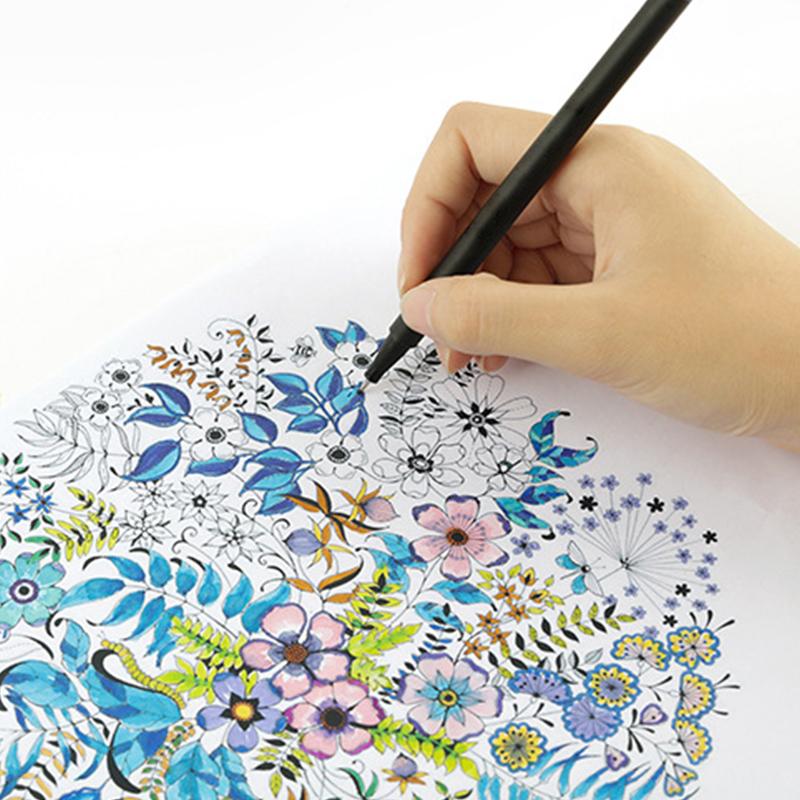 Цветная ручка 0,4 мм на водной основе, игольчатая ручка 12/24/60 цветов, ручка-крючок, тонкие ручки, художественная гелевая ручка для рисования