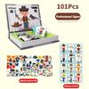 Montessori Children Intelligent Magnetic Book 3D Cartoon Puzzles Jigsaw Brain Training Game Educational Toys Kids Birthday Gift