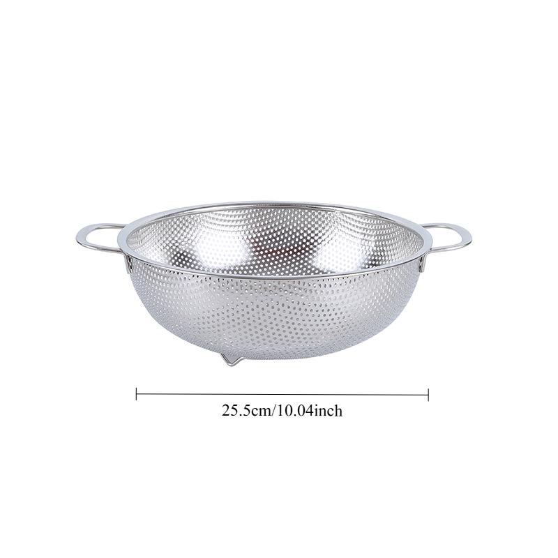 Дренажная корзина из нержавеющей стали, дуршлаг, корзина для мытья фруктов, риса и овощей, сито, сушилка с ручкой, кухонные принадлежности для хранения