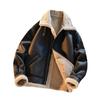 Men's Trendy Suede Motorcycle Jacket - Lambswool Lined & Cotton Padded
