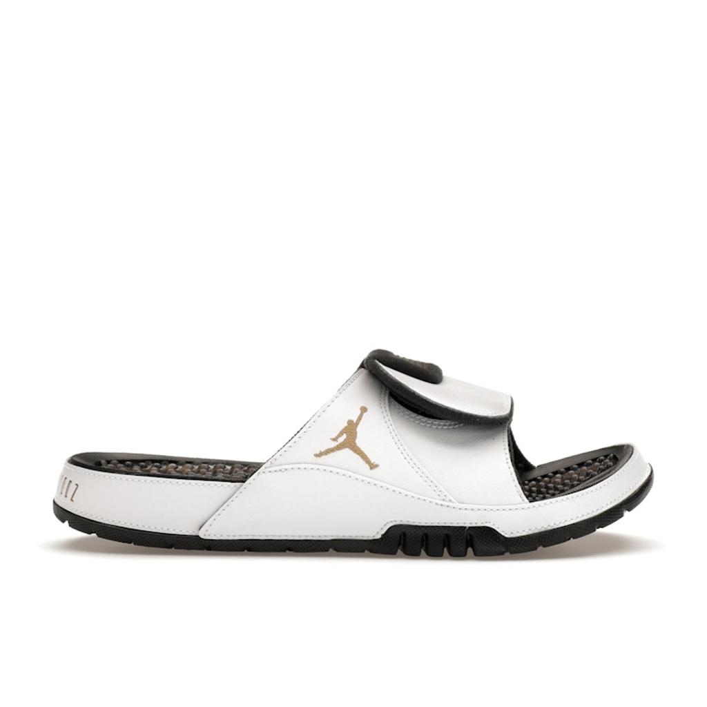 Air Jordan Hydro 11 Retro Slide Gratitude Men Sneakers White Metallic-Gold Black FN2452-170