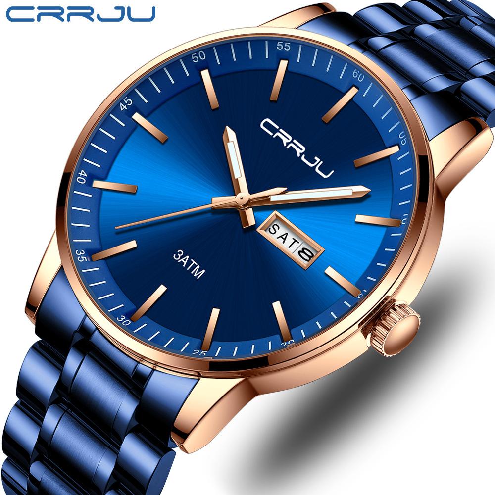 CRRJU-2193 Men's Watch Casual Business Fashion Personality Watch Men's Watch Student Watch Simple Calendar