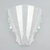 Clear Double Bubble Windscreen Windshield Screen ABS Shield Fit For Yamaha YZF R6 2006-2007