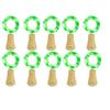 10pcs Solar Cork String Lights, 2m 20LED Silvery Wire String, Bottle Stopper Lights, Bottle Cork Lamp Strings, Multiple Colors