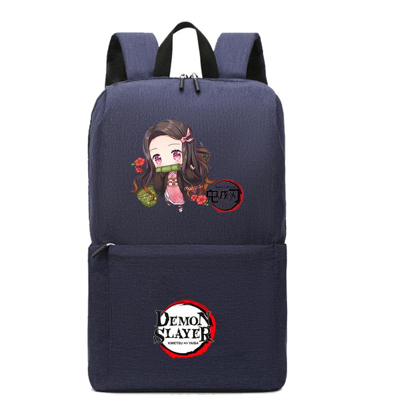 Рюкзак в стиле аниме «Убийца демонов» Nezuko Kawaii, школьная сумка с героями мультфильмов, большая вместимость, манга для путешествий, повседневная сумка для книг для девочек для взрослых