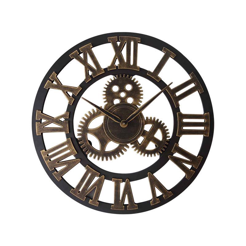 Fashionable Retro Gear Wall Clock - Creative Decorative Clock for Living Room