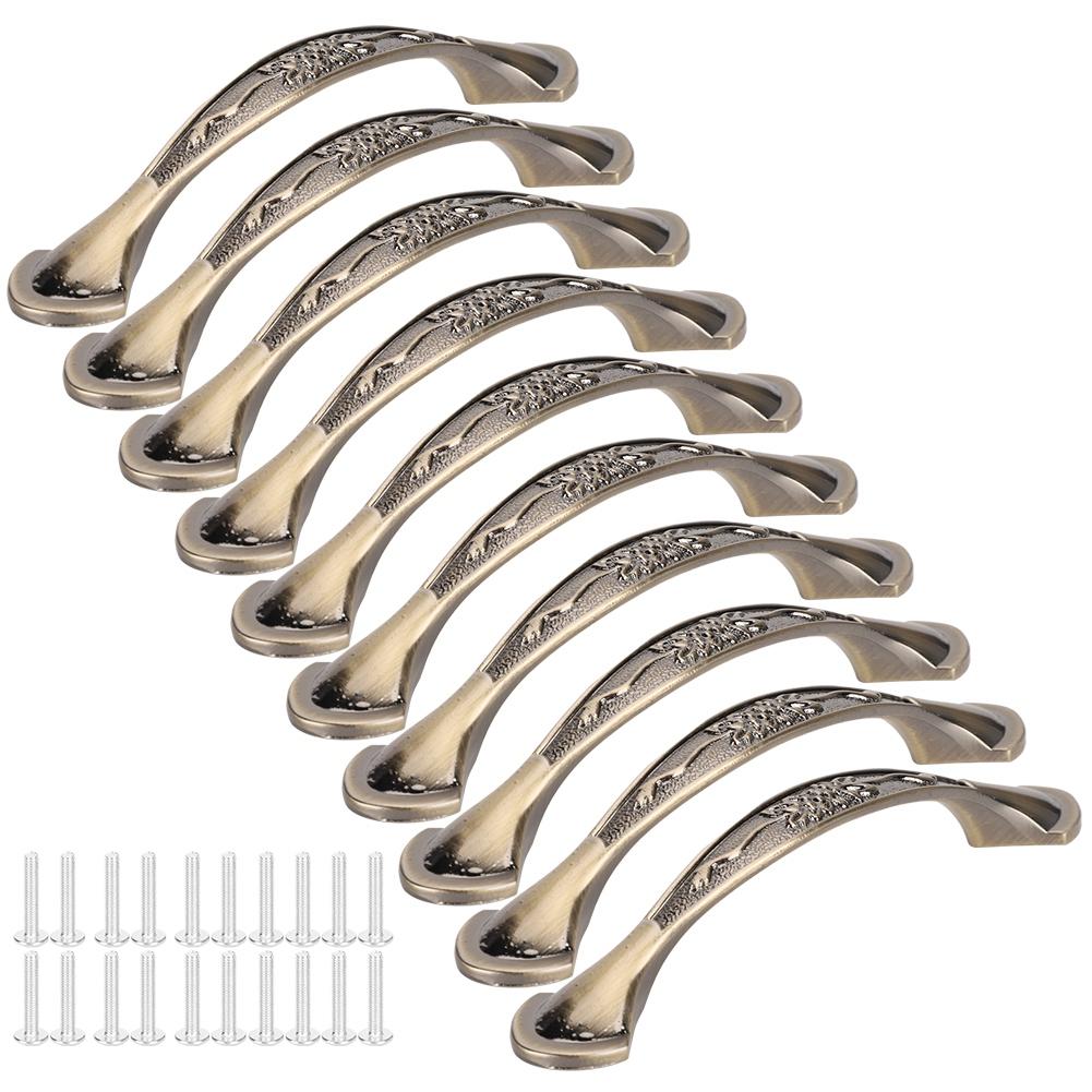 10 комплектов шкафа с ручкой из цинкового сплава, ящик для обуви, ящик для офисной фурнитуры, расстояние между отверстиями 96 мм