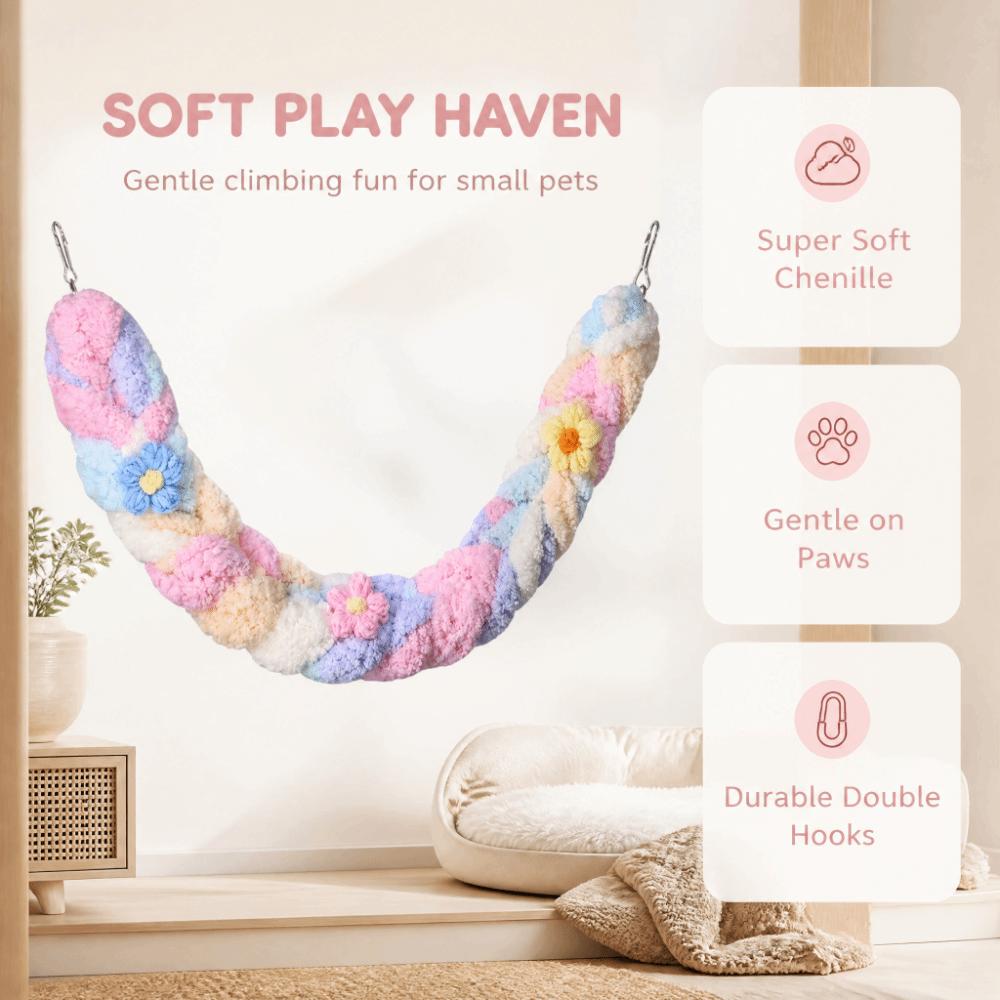 Bendable Parrot Climbing Rope Wear-resistant Hamster Hanging Swing Hamster Swing Toy Interactive
