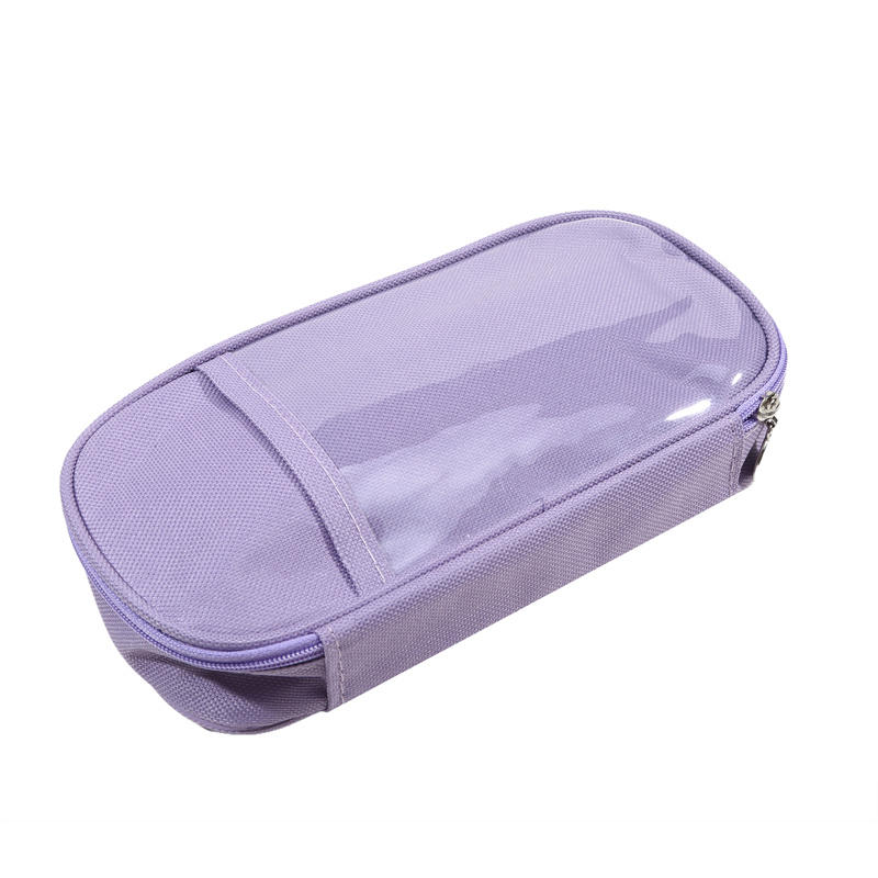 Японская кремовая сумка для карандашей, большая вместительная сумка, простая женская/мальчиковая пенал, холщовая сумка для карандашей, канцелярская сумка