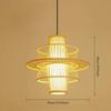 40/50CM E27 Base Handmade Bamboo Wooden Decor Chandelier Lights Pastoral Retro Pendant Lights for Restaurant Kitchen Bedroom Bar
