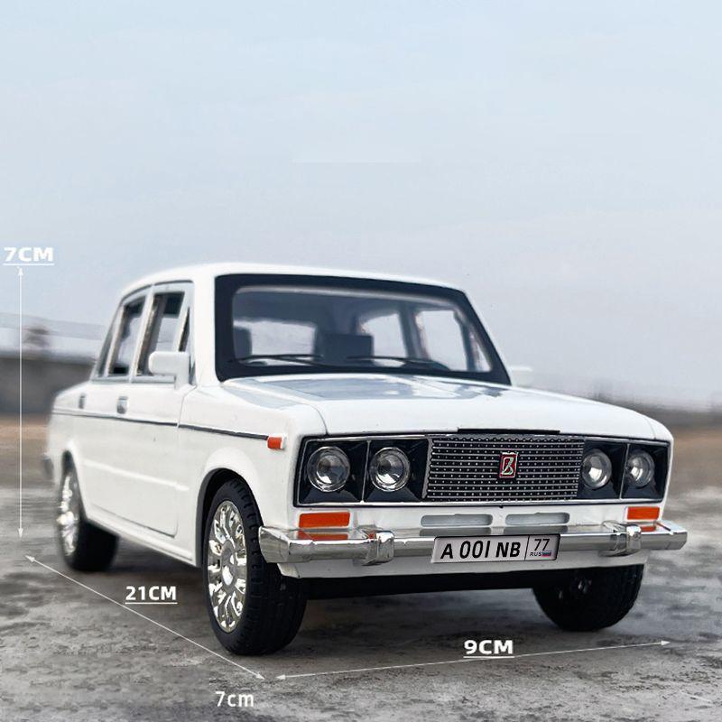ABBR1 1:18 LADA 2106 Alloy Die Cast Toy Car Model Sound and Light Children's Toy Collectibles Birthday gift