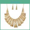 Vintage Artistic Alloy Necklace And Earring Set Casual Wear Clothing Accessories