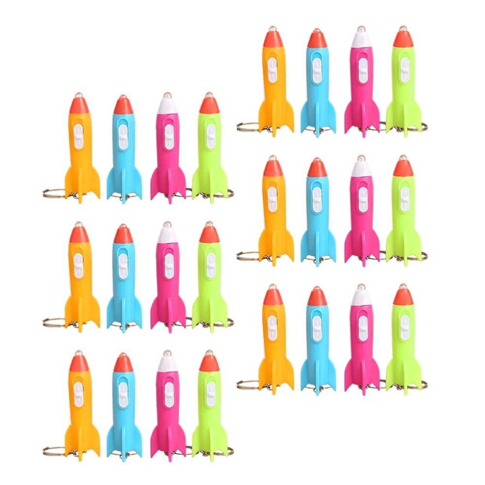 10pcs Bright Flashlight Keychain Mini LED Keychain Portable Kids Flashlights Camping