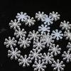 100Pcs Snowflake Artificial Flatback Pearl Christmas Card Making DIY Craft