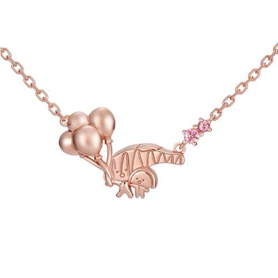 [U-Treasure] Товары Sanrio KIRIMI-chan. Ожерелье Серебряное (Покрытие из розового золота) Женский НСаКМ-100-СВ