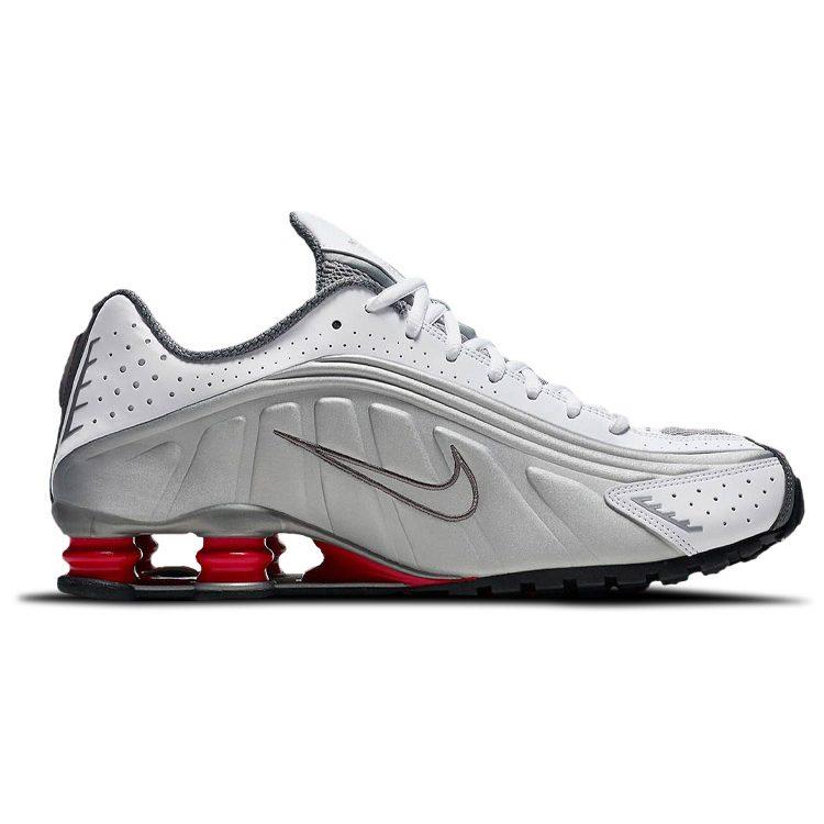 Nike Shox R4 Металлический Серебристый Космический Красный 2018 BV1111-100