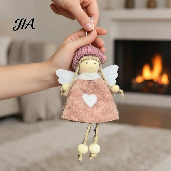 Рождественские подвесные украшения, Плюшевая кукла-ангел, Подвески-феи для рукоделия, Ручная вышивка, Декор для дома, Вечеринки, Нового года,