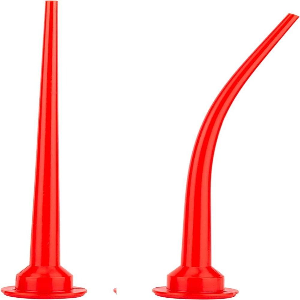 Red Long Sausage Nozzle Glass Cement Structural Adhesive Nozzle  For Sausage Caulking