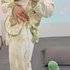 Регулируемая пижама для беременных: Легкий, впитывающий пот костюм для кормления в послеродовой период и во время беременности