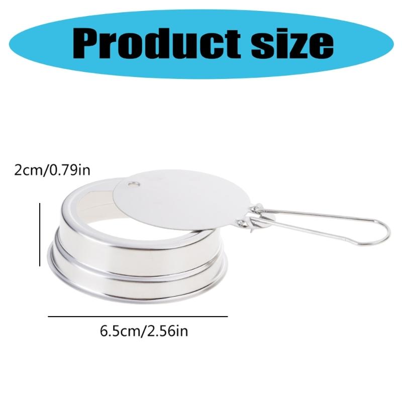 Fuels Fires Extinguishing Cover Stainless Steel Windproofed Flame Cover For Alcohols Stove With Heat Resistant Handle