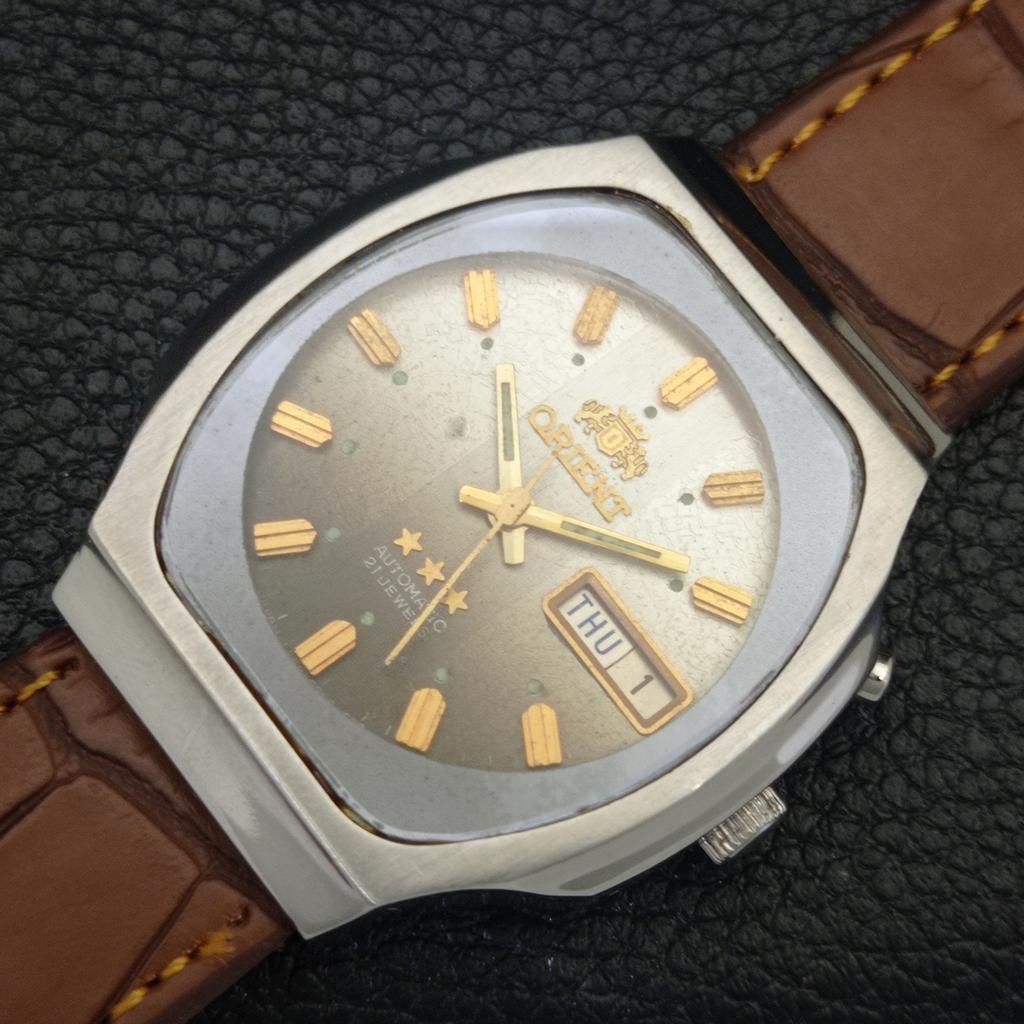 ЯПОНИЯ ВИНТАЖ ORIENT АВТОМАТИЧЕСКИЕ 46943 МУЖСКИЕ ЧАСЫ ОРИГИНАЛЬНЫЙ ЦИФЕРБЛАТ a703385-1 R213b-a703385