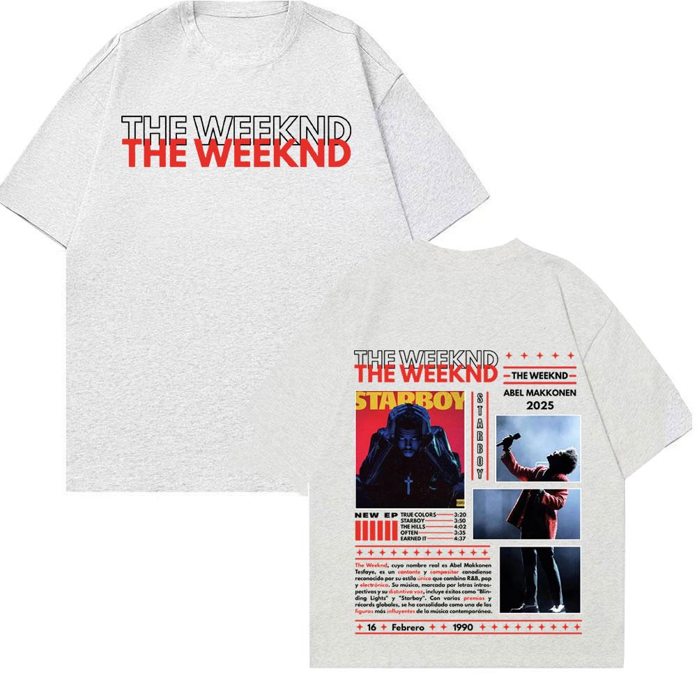 Рэпер The Weeknd Абель Макконен Альбом Тур Графические Футболки Мужская Одежда Мода Y2k Хип-Хоп Уличная Одежда Оверсайз Футболка