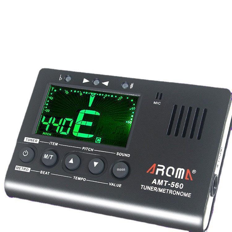 Anoma AMT-560: 3-в-1 Гитарный и Хроматический Тюнер с Метрономом, Работает от Батареек.