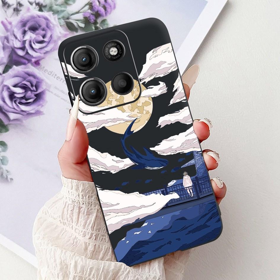 Силиконовый чехол для Motorola Moto G15 G75 2024 Cover Милый Панда Лев Ударопрочный ТПУ Чехлы для телефона Для MotoG15 MotoG75 G 75 G 15 Etui