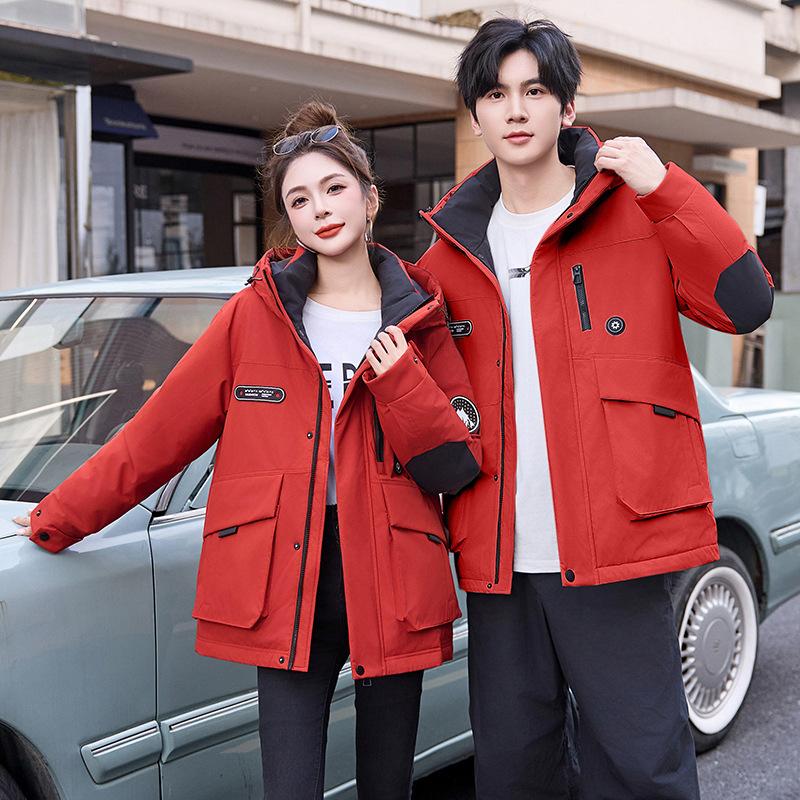 Jacket down padded clothes women's winter coat new tooling padded jacket pie to overcome the trend of hooded padded jackets