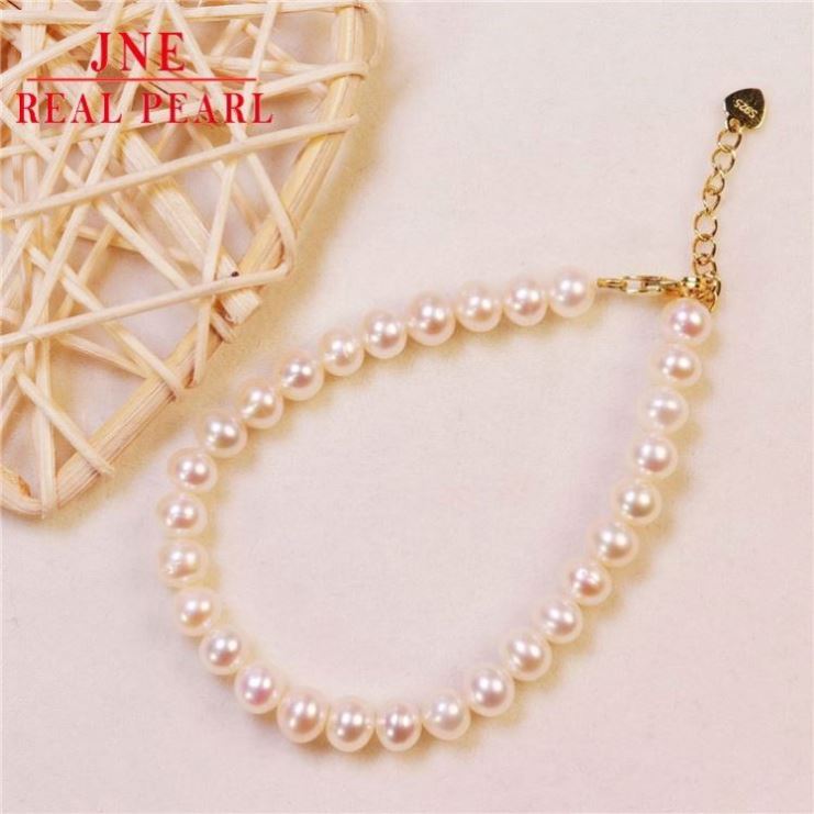 Origin Supply Zhuji Freshwater Pearl S925 Silver Temperamental Bracelet Fashion Simple Bracelet One Piece Dropshipping