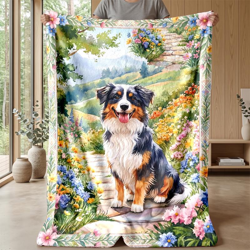 French Bulldog with Sunglasses Theme blanket Lightweight Warm Flannel Blanket Decorative Throw Blanket for Home Decoration