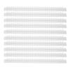 10Pcs Spiral Binding Coil 100 Sheets Capacity Spine Comb 30 Holes Transparent Set Kit