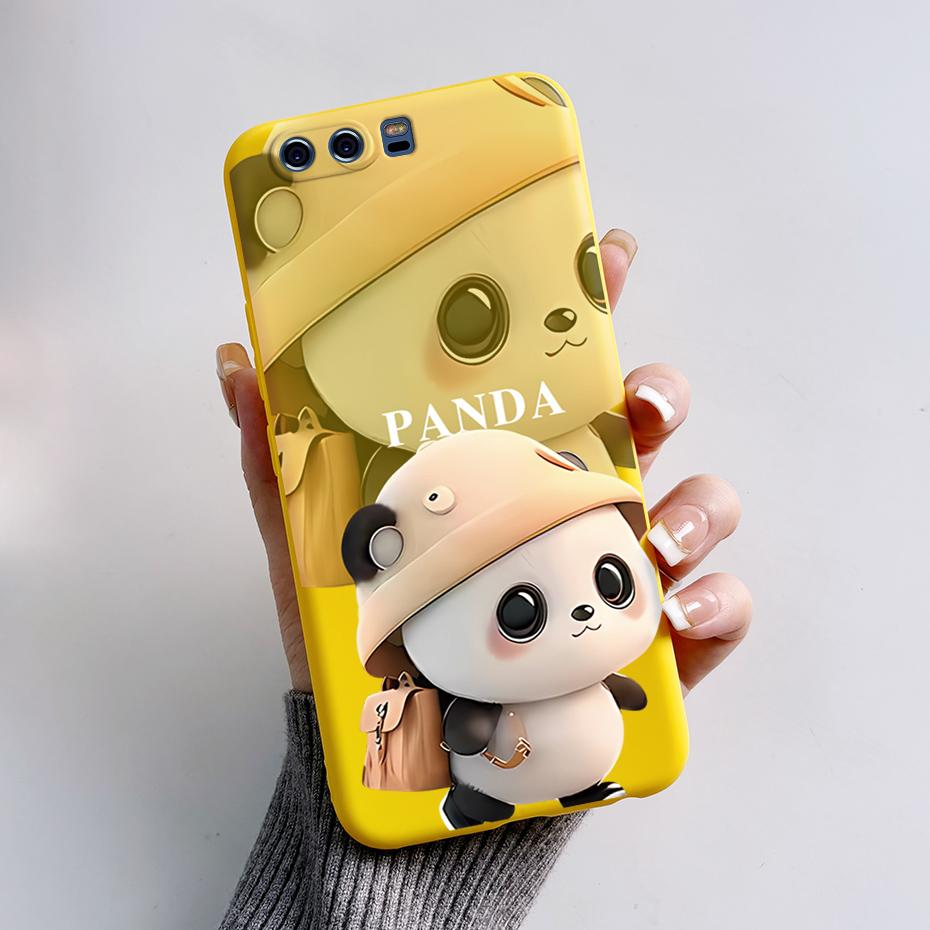 Silicone Back Cover for Huawei P10 Plus Soft Cute Rabbit Panda TPU Bumper Protective Phone Case HuaweiP10 P10Plus Fundas Housing