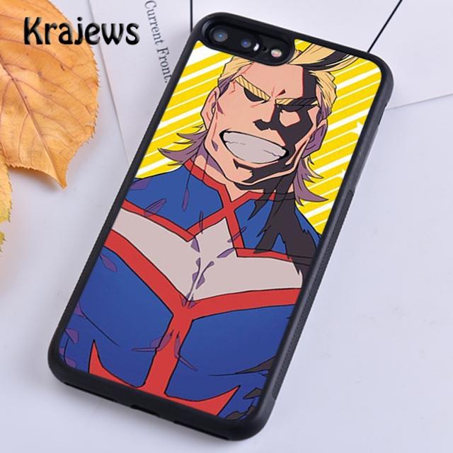 Krajews Boku no Hero Academia All Might Мягкий чехол для телефона для iPhone 14 5 6s 7 8 plus XR XS 11 12 13 pro max Samsung S21 S22ultra