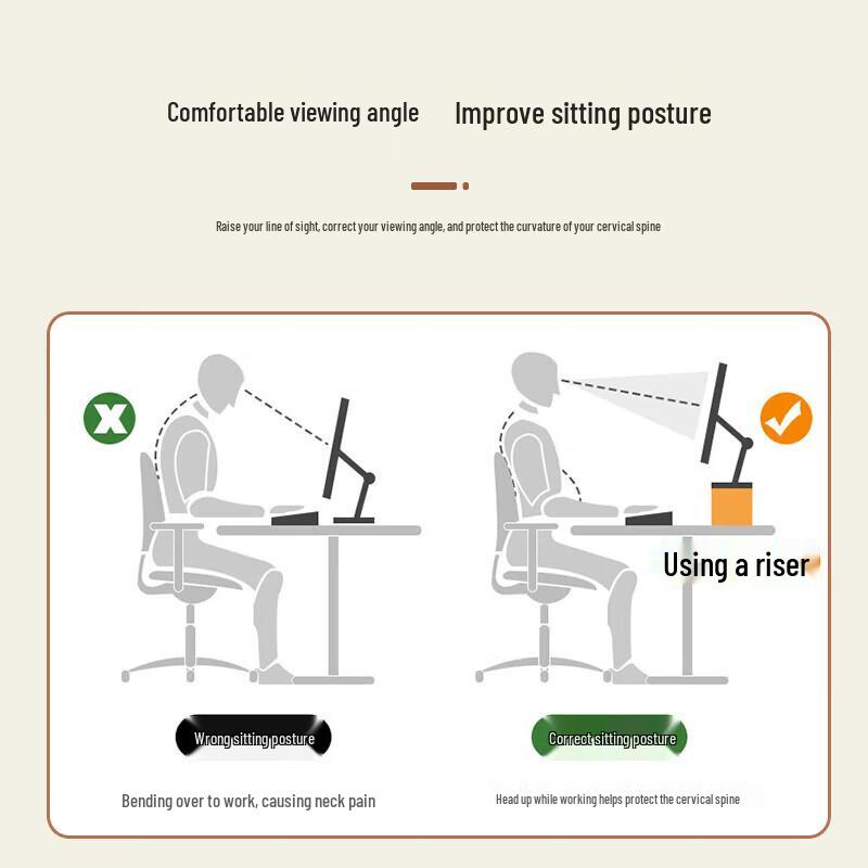 Beifang Подставка-органайзер для компьютерного монитора и ноутбука с 3 ящиками