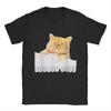 Мужская футболка Eepy Cat Спящий кот Мем Крутая футболка Футболка с коротким рукавом Круглый вырез Мужская Харадзюку Дышащий топ