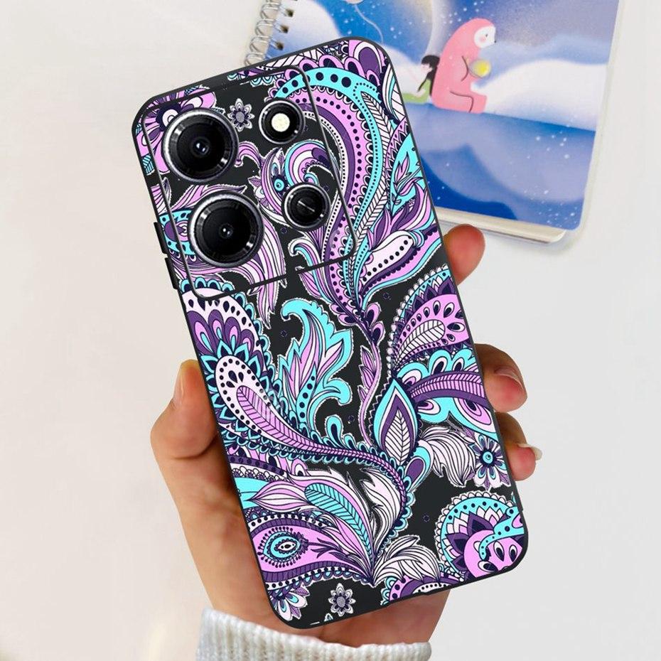 Модный Чехол-бабочка для телефона Infinix Note 30i Note30 Pro 2023 Мягкий Силиконовый ТПУ Задняя Крышка Для Infinix Note 30 Pro Note30i