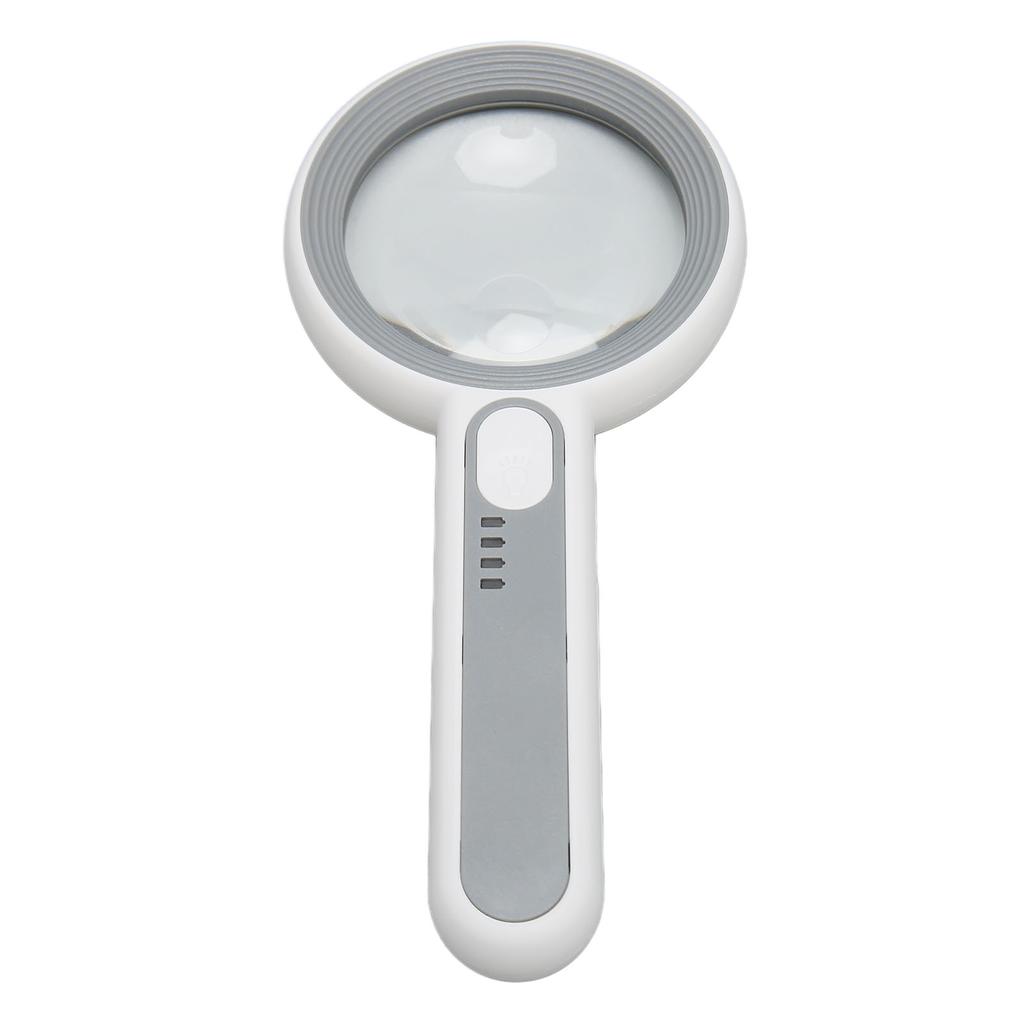 Ручная лупа, портативная перезаряжаемая оптическая линза, сенсорное управление, светодиодная подсветка, лупа для чтения