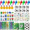 Soccer Favors,96pcsSoccer Party Favors for Kids-Soccer Slap Bracelets Keychains Etc Soccer Birthday Party Favors for Soccer Party Decorations Supplies