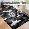 Custom Text Printed Rug Burnley Football Non Slip Floor Carpet For Home Room Decor