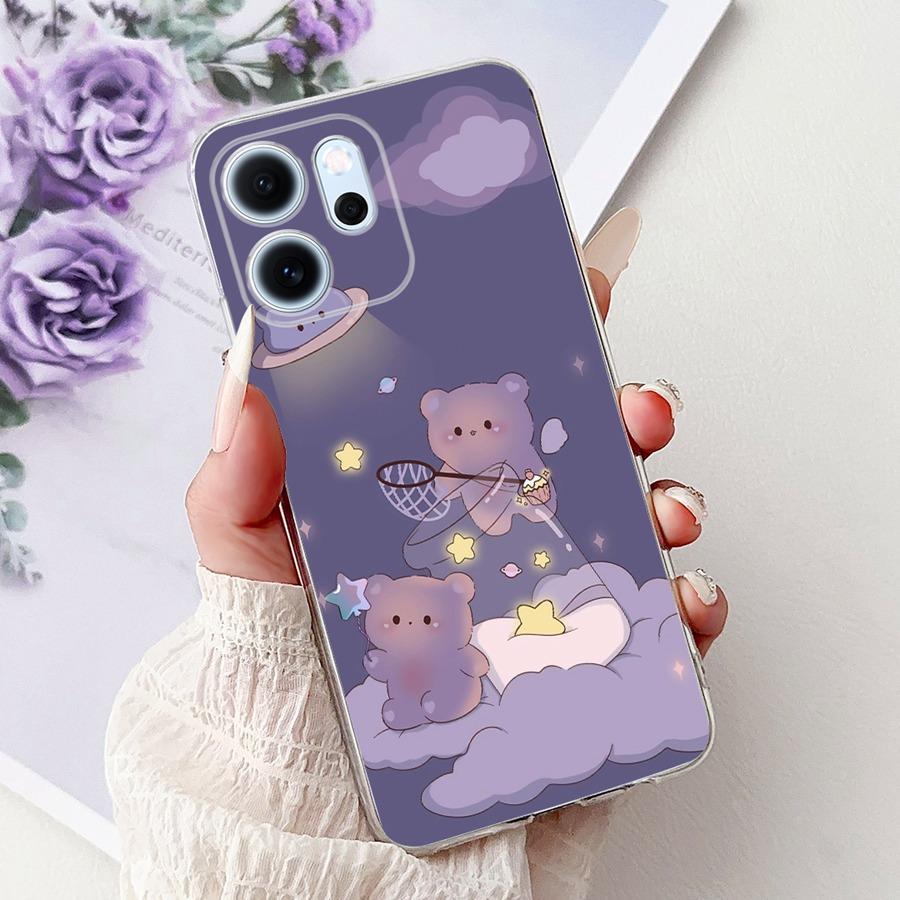 Чехол для телефона OPPO Reno14 F 5G Capa Мягкий силикон Новый цветочный Защитная задняя крышка Для Oppo Reno 14F 14 F CPH2743 Fundas Coque
