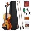 Eastar Violin Solid Wood Violin Set with 2 Bows for Beginners and Advanced Violin Players 4/4 EVA-330