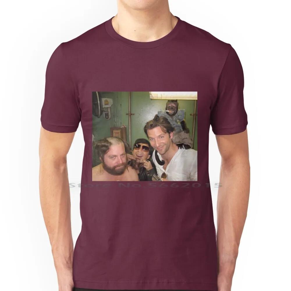 / Постер Похмелье Постер Футболка 100% Хлопок Смешной Похмелье Вечеринка Пьяный Фильм Пьянство Брэдли Купер Комедия Короткий