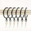 Metal Curtain Drapery Hanging Rings With Plastic Hooks For Curtains And Rods
