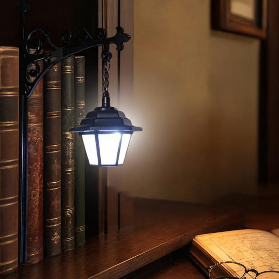 Modern Shelf Light Vintage Bookshelf Light, LED Reading Lamp for Bookcase, Metal Retro Lamp, Night Bedside Decorative Desk Book Lovers & Library Study