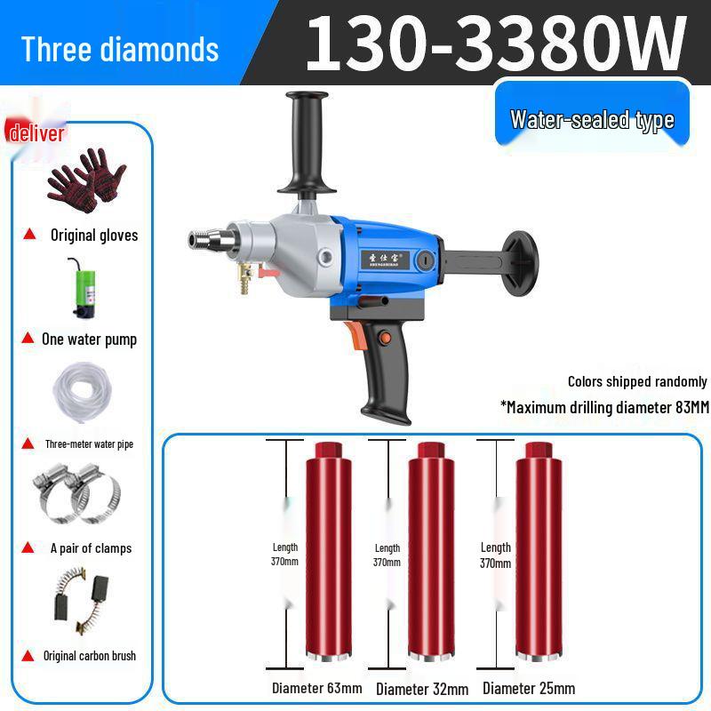 Metabo High-Power Handheld Electric Diamond Core Drill for Concrete