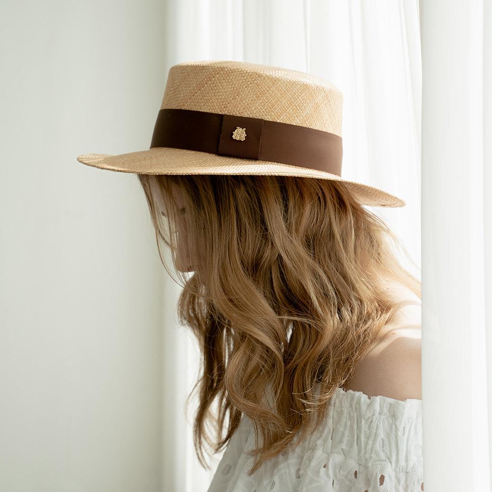 Kaliseumontapone Zena Boater Hat Straw Hat