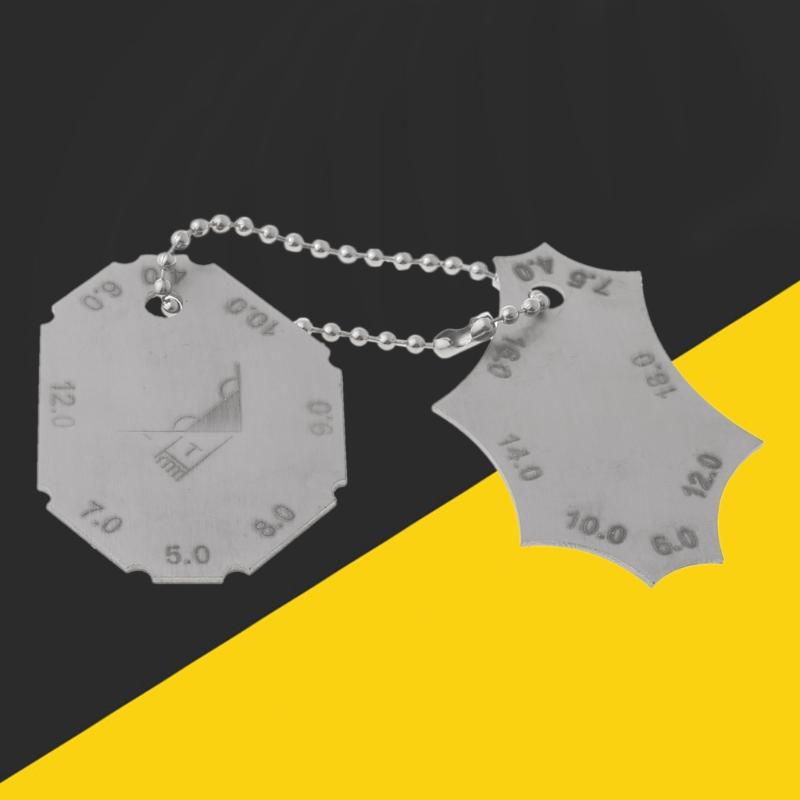 2 штуки Шаблон для углового шва Т-образного соединения, Глубина катета, Длина катета, Шаблон, Линейка, Инспекционная линейка сварщика, Замена