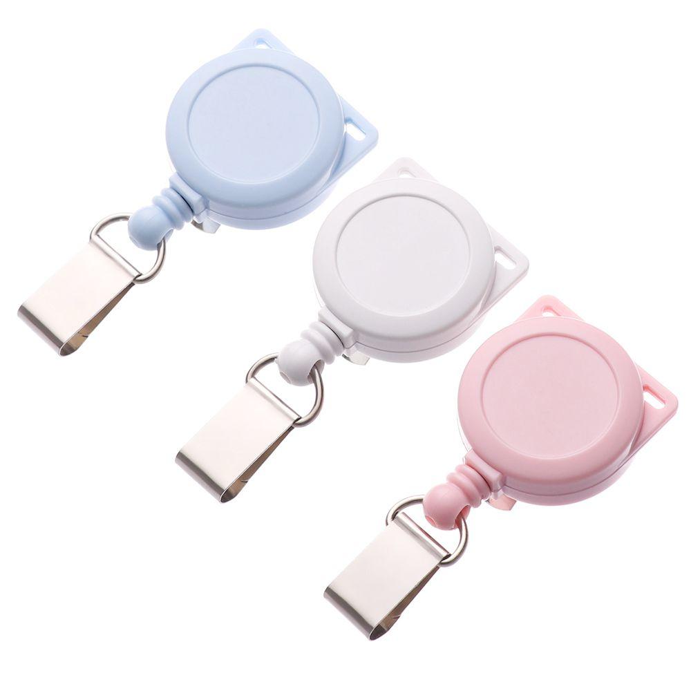 1pc Unisex Anti-Lost Clip Office Supplies Lanyards Nurse ID Name Card Badge Holder Key Ring