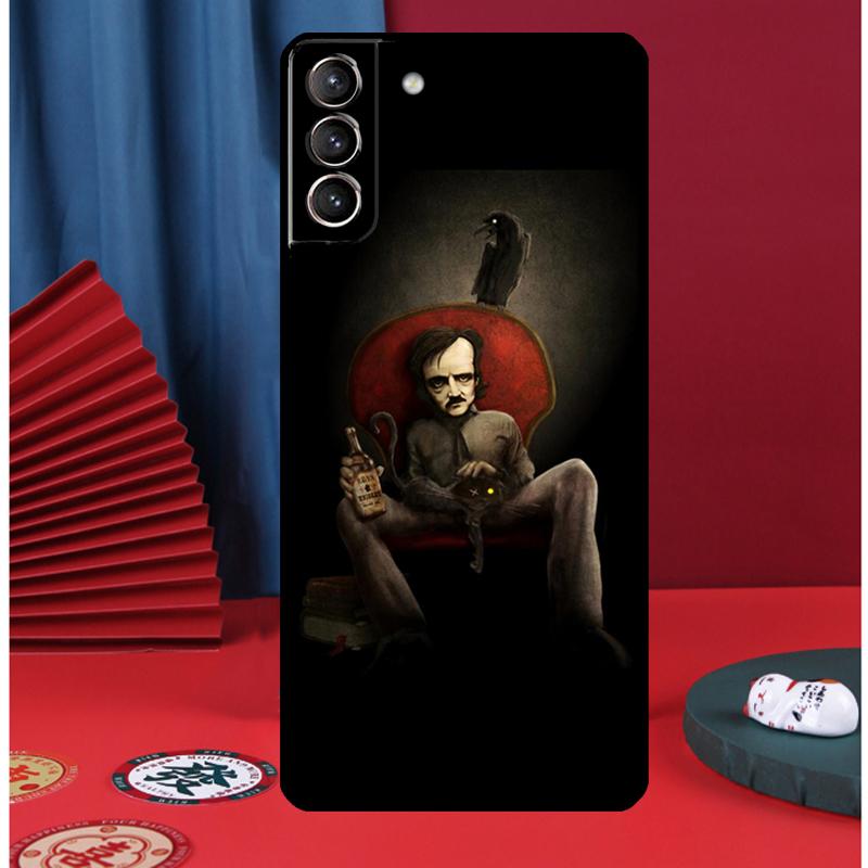 Edgar Allan Poe Phone Case For Samsung Galaxy S25 S24 Ultra S9 S10 S20 S21 S22 S23 Plus S24 FE Back Cover
